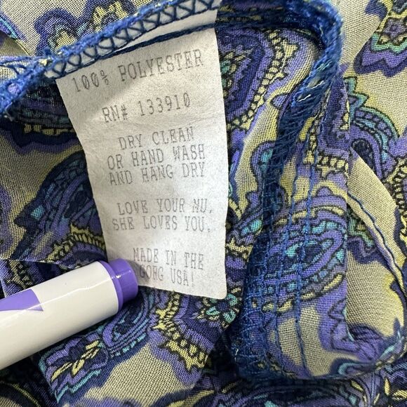 Show Me Your Mumu Size Small Paisley Print V-‎ Neck Sleeveless Tunic Top Hi-low - Picture 7 of 8